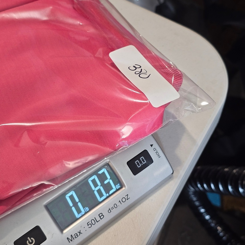 Greg Norman Mens L Play Dry Performance Polo Shirt Pink Short Sleeve Shark UPF - Picture 9 of 9